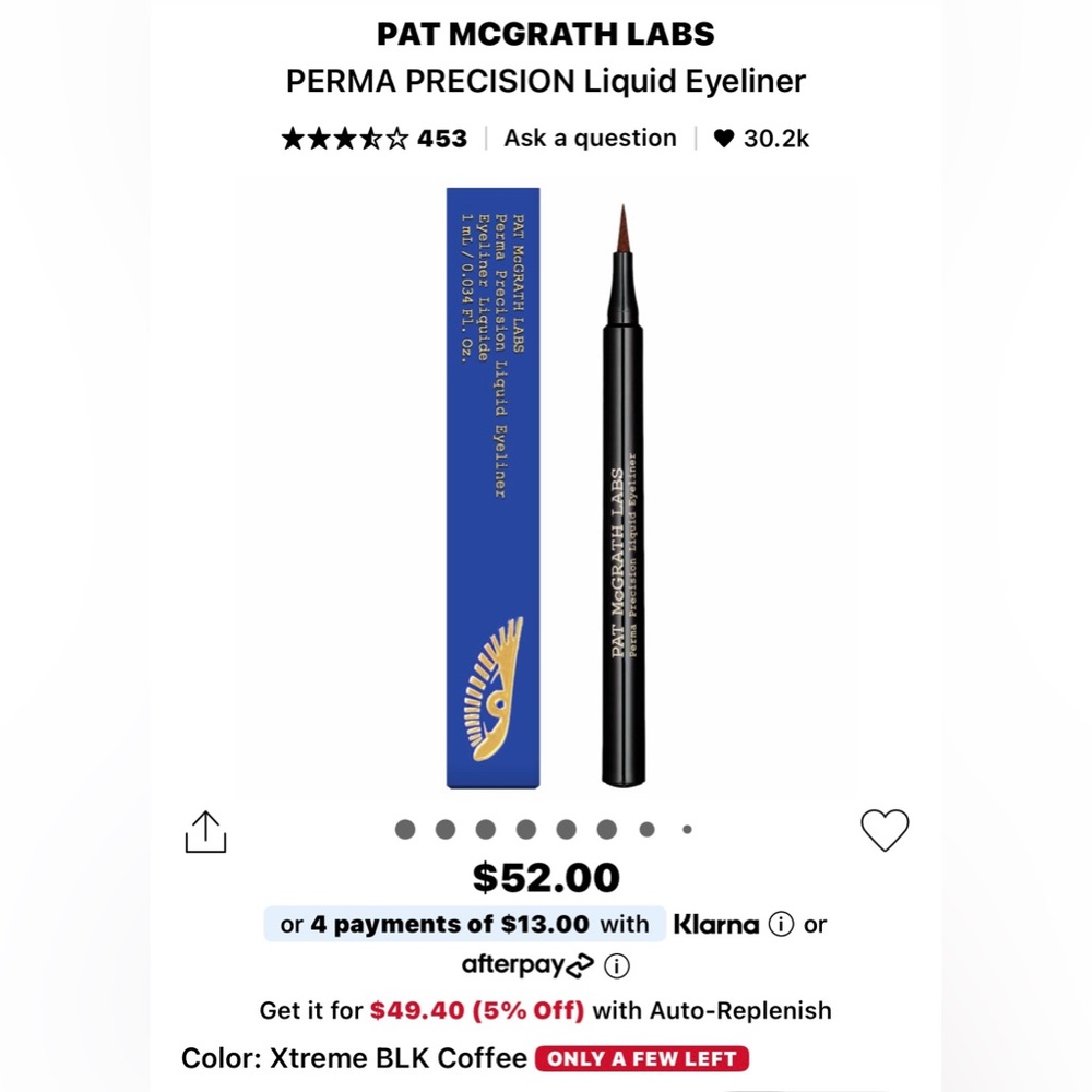 Pat McGrath Labs Liquid Eyeliner in Black Coffee